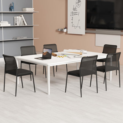 Dreamade Waiting Room Chairs - Stackable Guest Chairs w/Ergonomic Backrest
