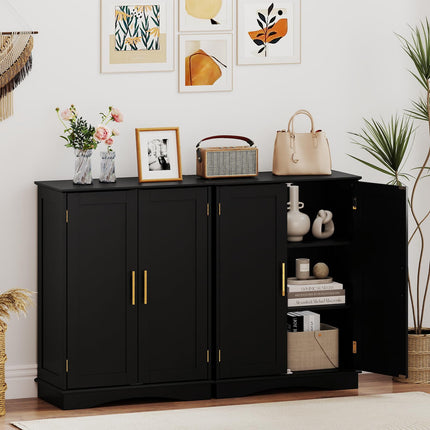 Dreamade Bathroom Storage Cabinet Modern 31.5" Cupboard with Adjustable Shelves