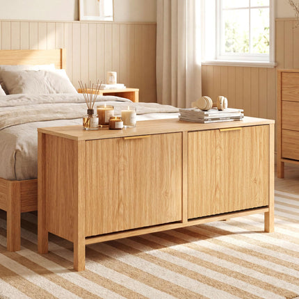 Dreamade Shoe Storage Bench with 2 Flip Drawers for Entry Way