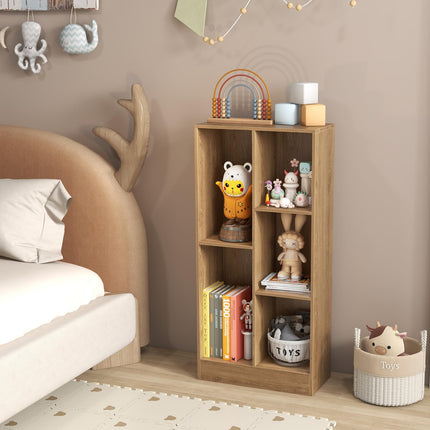 Dreamade 5-Cube Bookcase Set of 1/2, Freestanding Bookshelf w/2 Anti-toppling Kits