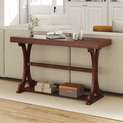 Dreamade 52" Narrow Console Table with Storage Shelf & Anti-Tip Kit for Entryway Living Room