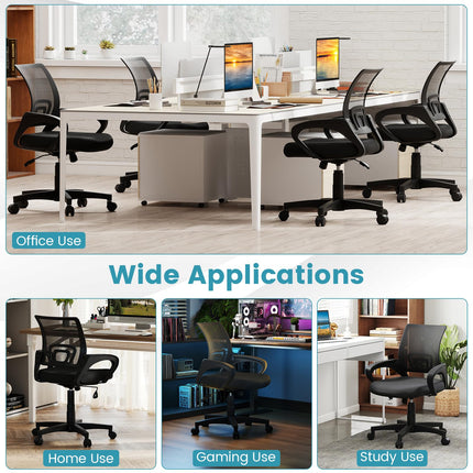 Dreamade Ergonomic Mesh Office Chair | Mid-Back Computer Chair with Breathable Backrest