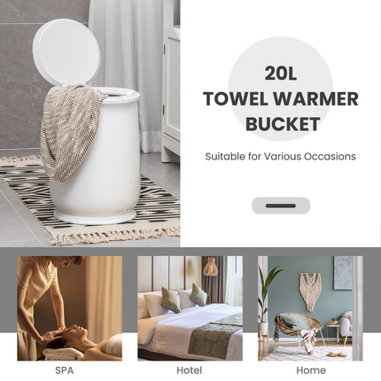 Dreamade Towel Warmer Bucket for Bathroom, 21 L