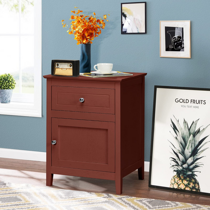 Wooden End Table W/Shelf - Dreamade