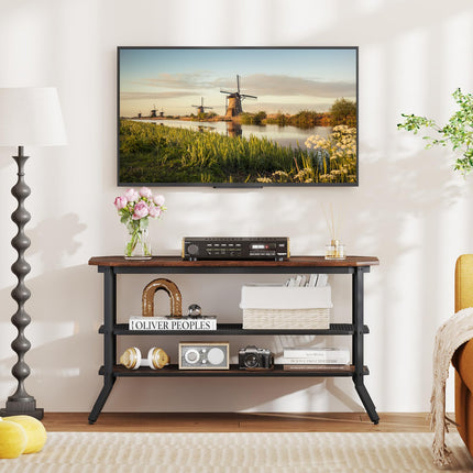 Dreamade TV Stand 3 Tier Industrial Entertainment Center