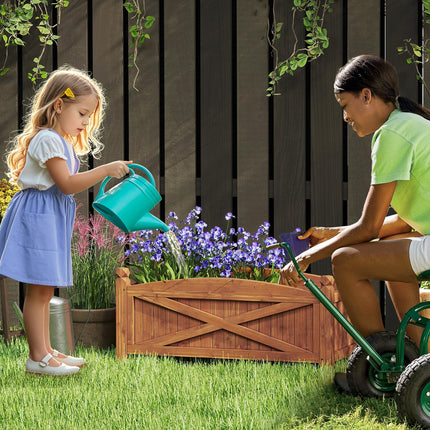 Dreamade Rectangular Garden Bed for Vegetables Flower Herb Fruit