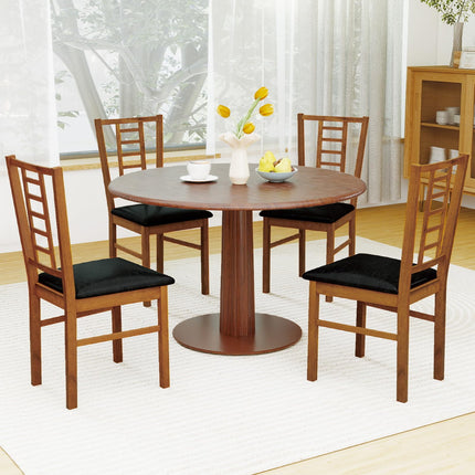 Dreamade Wooden Dining Chairs Set of 2/4 Armless Kitchen Chairs