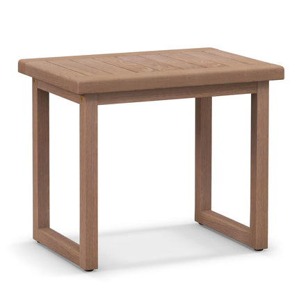 Dreamade Teak Shower Bench for Inside Shower, 19" Waterproof Teak Shower Stool with Non-Slip Foot Pads