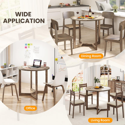 Dreamade 36" Round Dining Table for 4