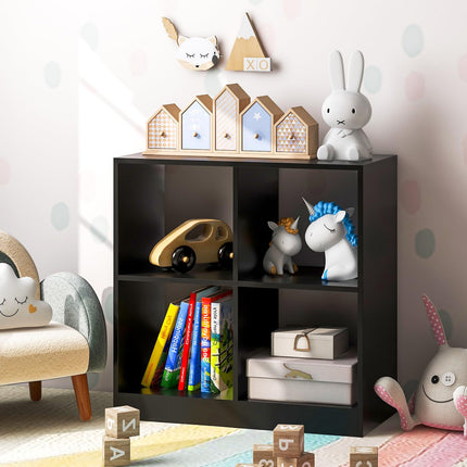 Dreamade 4-Cube Bookcase - 2-Tier Bookshelf Open Back