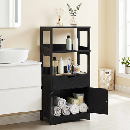 Dreamade Bathroom Storage Cabinet with Open Shelves