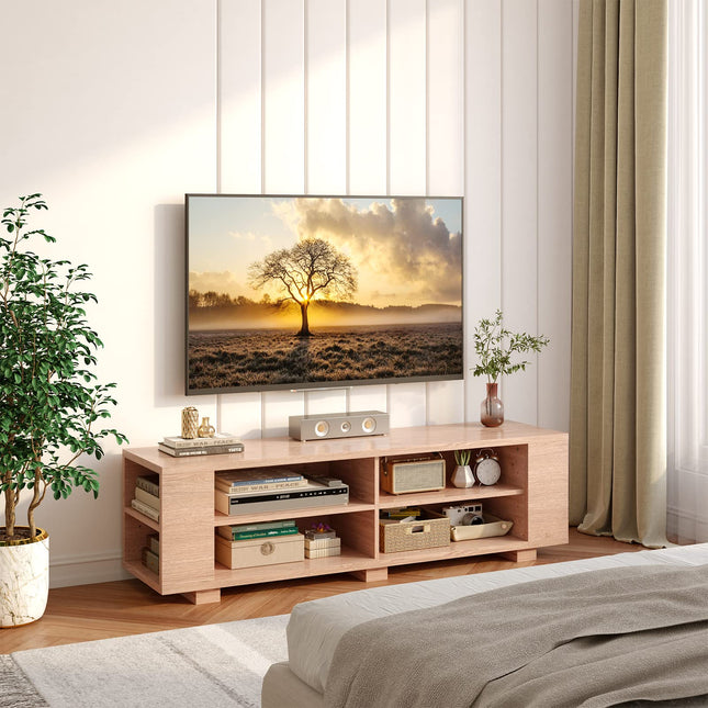 Dreamade TV Stand Entertainment Center - Farmhouse Television Table up to 65 Inches TVs, 7 Colors