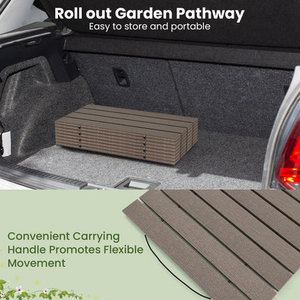 Dreamade 8 FT Garden Pathway, Waterproof HDPE Outdoor Walkway with Non-Slip Surface (1/2)