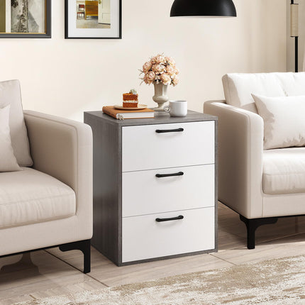 Dreamade Nightstand with 3 Drawers for Bedroom Hallway