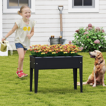 Dreamade Metal Raised Garden Bed with Legs(24”x11”x18”)