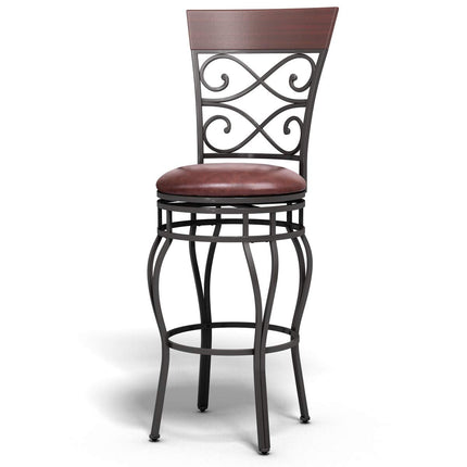 Dreamade Bar Stools Set of 2, 360 Degree Swivel, 30" Counter Height Bar Stools