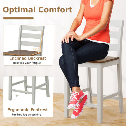 Dreamade Counter Height Bar Stools Set