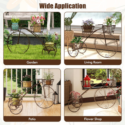 Dreamade Metal Bicycle Planter