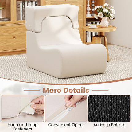 Dreamade Floor Chair for Adults, Lazy Sofa with Detachable Headrest