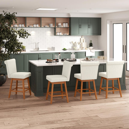Dreamade Modern Upholstered Bar Stools Set