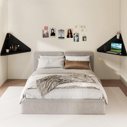 Dreamade Wall Mounted Computer Desk with Storage Shelf