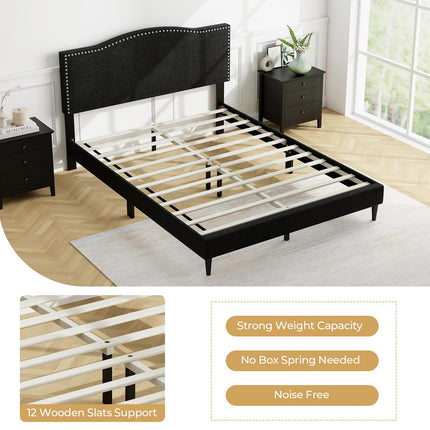 Dreamade Queen Bed Frame with Headboard
