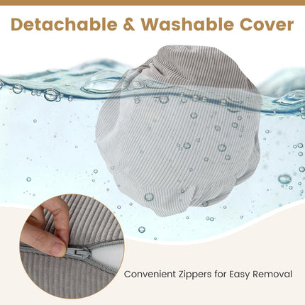 Dreamade 3-in-1 Folding Sofa Bed Convertible Sleeper Chair with Back Support, High Density Sponge