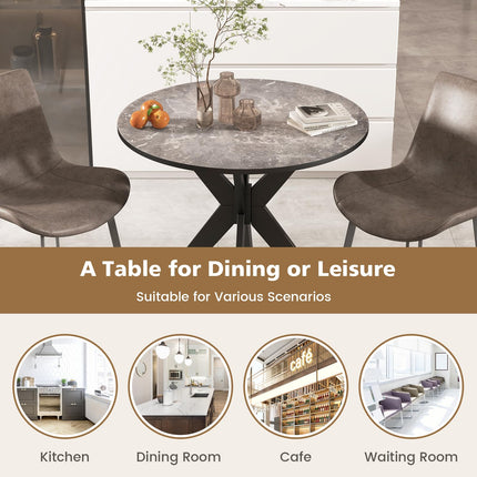 Dreamade 36" Round Wood Dining Table