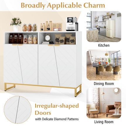 Dreamade Buffet Cabinet with Storage 40" Large Kitchen Sideboard