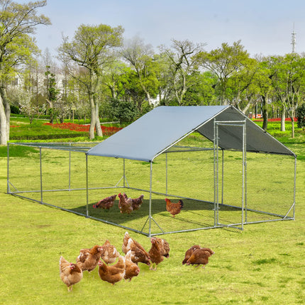 Dreamade 20ft Large Metal Chicken Coop