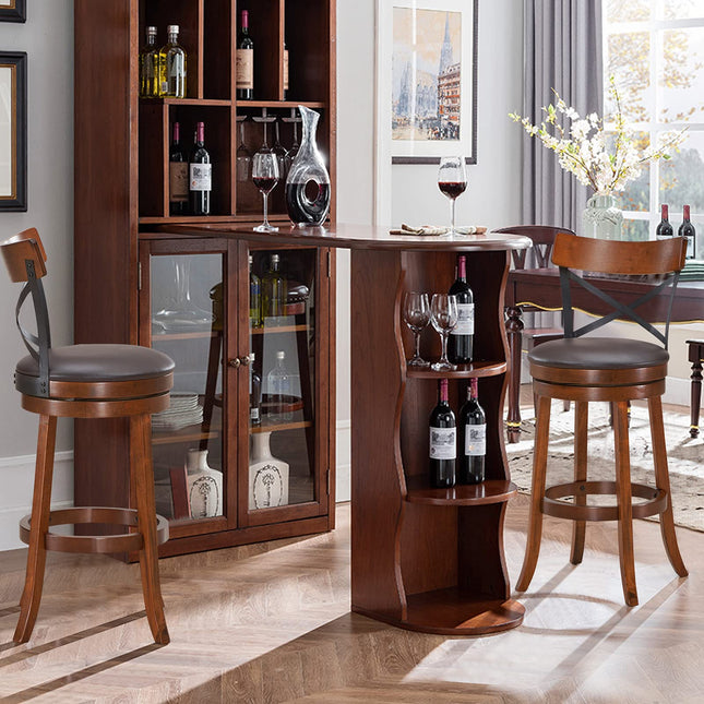 Dreamade 25”Height Kitchen Counter Bar Stools for Kitchen Island, Pub, and Restaurant