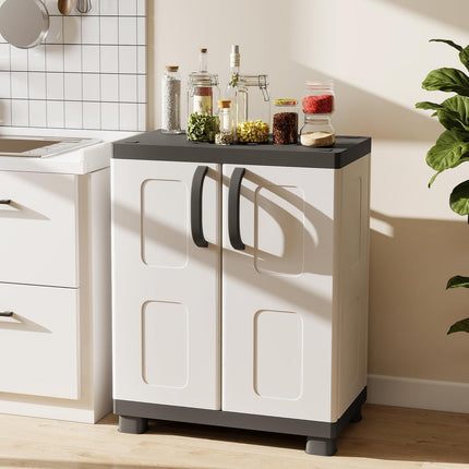 Dreamade Storage Cabinet with 2 Doors and Adjustable Shelves