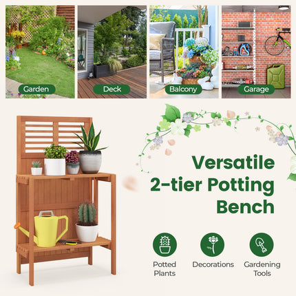 Dreamade Folding Potting Bench