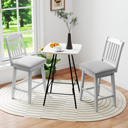 Dreamade 25" Modern Bar Stools Set of 2/4 360° Swivel Counter Height Chairs