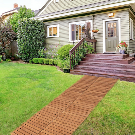 Dreamade 8ft Wooden Garden Pathway