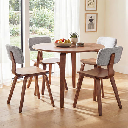 Dreamade 37.5" Round Dining Table Set for 2/4