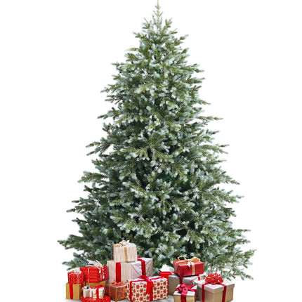 Dreamade 7ft Artificial Christmas Tree Feel Real Unlit Hinged Xmas Spruce Tree