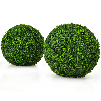 Dreamade 2 PCS 15.7 Inch Artificial Boxwood Topiary Balls - DreamadeUS