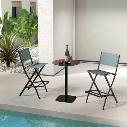 Dreamade Folding Patio Bar Chairs Set of 6