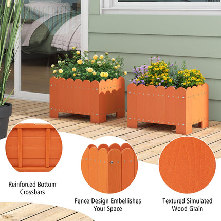 Dreamade 2 Pack Rectangular Planter Box