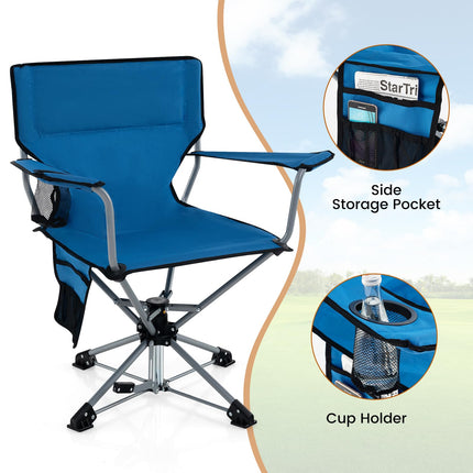DREAMADE 360° Swivel Hunting Chair Folding Blind Chair(1/2)