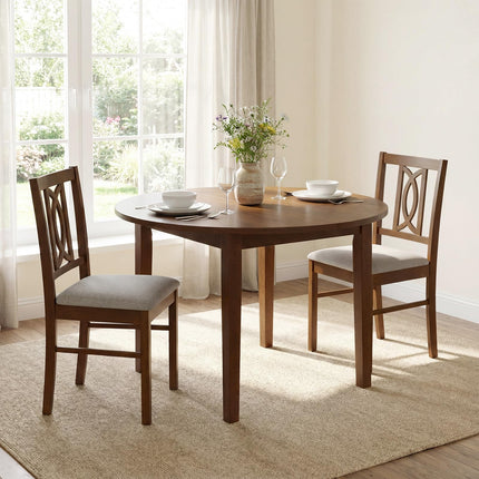 Dreamade Dining Chairs Rubber Wood Dining Room Chairs (2/4)
