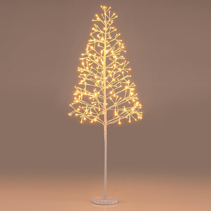 Dreamade LED Birch Tree, 5/6/7 FT Pre-lit Twig Tree with Warm White Light LED Lights, Weighted Base