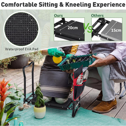 Dreamade Garden Kneeler & Seat Folding Gardening Stool