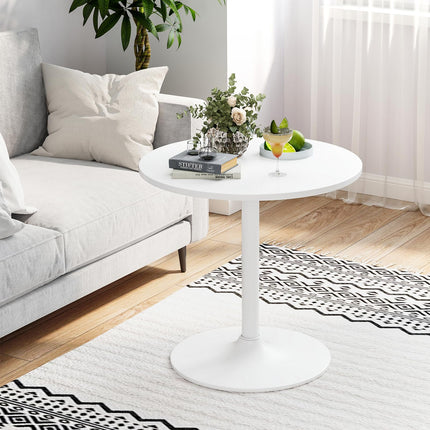 Dreamade Two-in-one Bar Table with Detachable Pole, Metal Base, 24" Round Top, 40"/22" Two Convertible Height