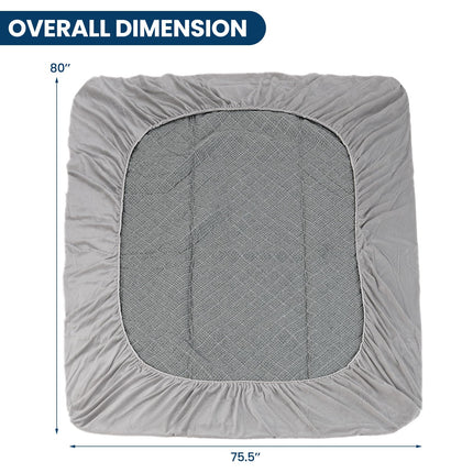 Dreamade Mattress Topper Cover, Soft Velvet Mattress Protector with Deep Pockets