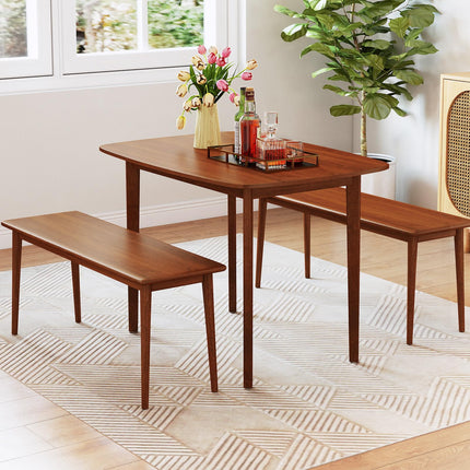 Dreamade 43" x 31" Dining Table with Rubber Wood Legs
