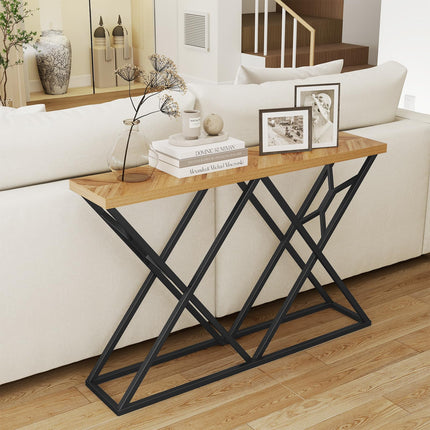 Dreamade 55" Industrial Console Table for Living Room