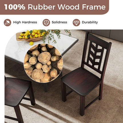 Dreamade Wooden Dining Chairs Set of 2/4