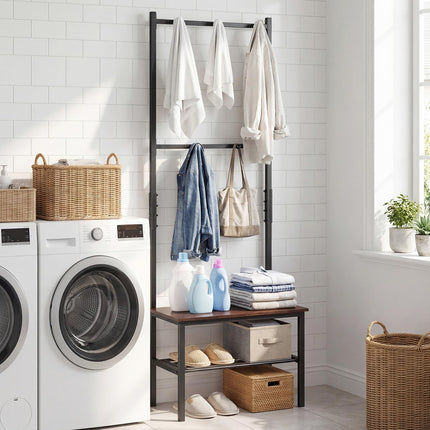 Dreamade 3 in 1 Hall Tree with Bench and Shoe Storage